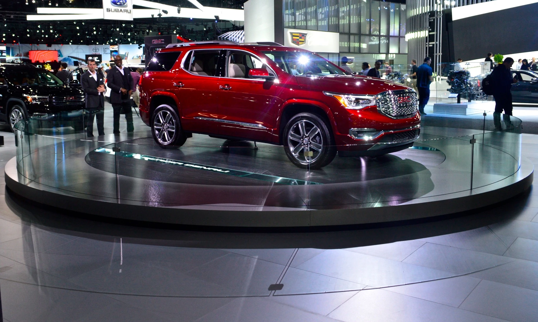We recently tested out the GMC Acadia, and here it is in Denali trim