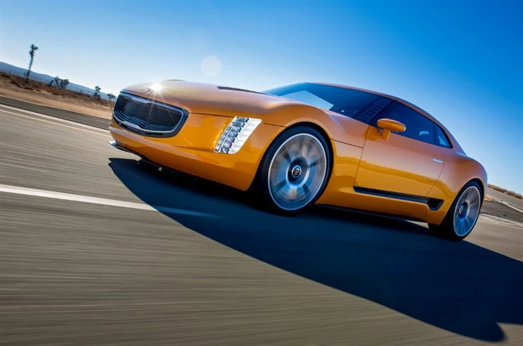 The GT4 Stinger has pronounced wings