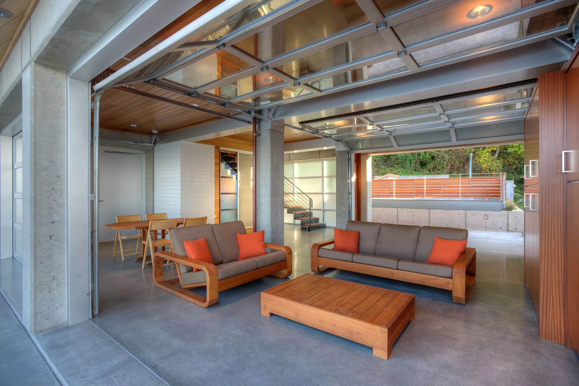 The ground floor, dubbed the "flood room," is a multi-use area (Photo: Lucas Henning)