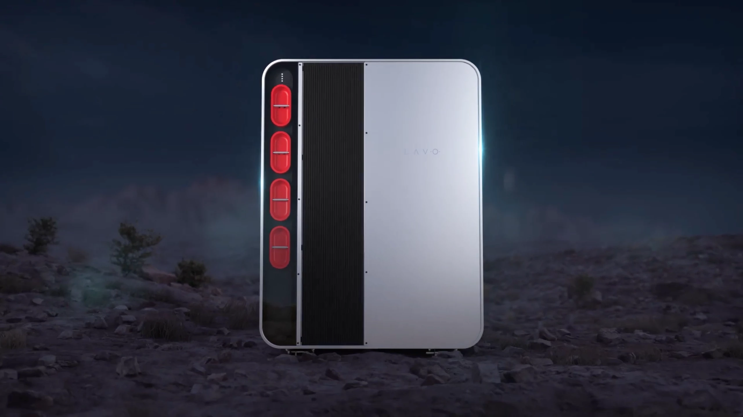 The Lavo home hydrogen battery is not a battery, it's an electrolysis system, hydrogen storage array and fuel cell power system rolled into one attractive cabinet