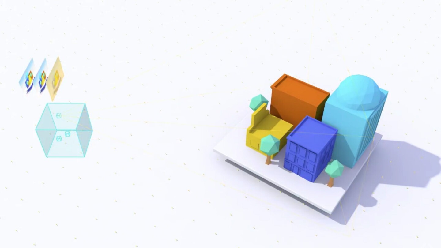 In Google's video, it appears that the user could only interact with the cube-shaped area on the left – the rest is just background