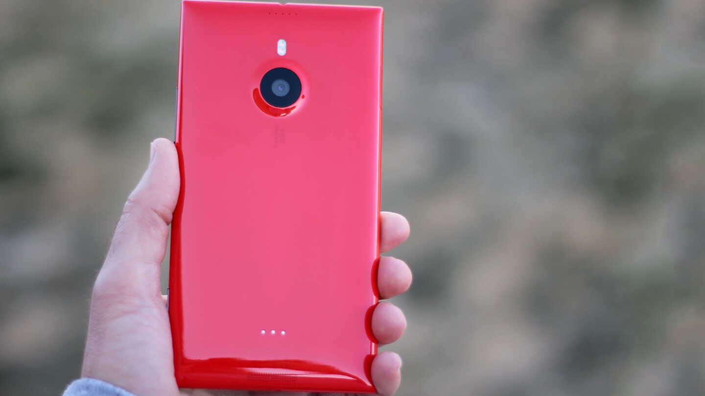 We didn't have problems hoisting the gigantic phone, but don't expect it to disappear in your pocket either