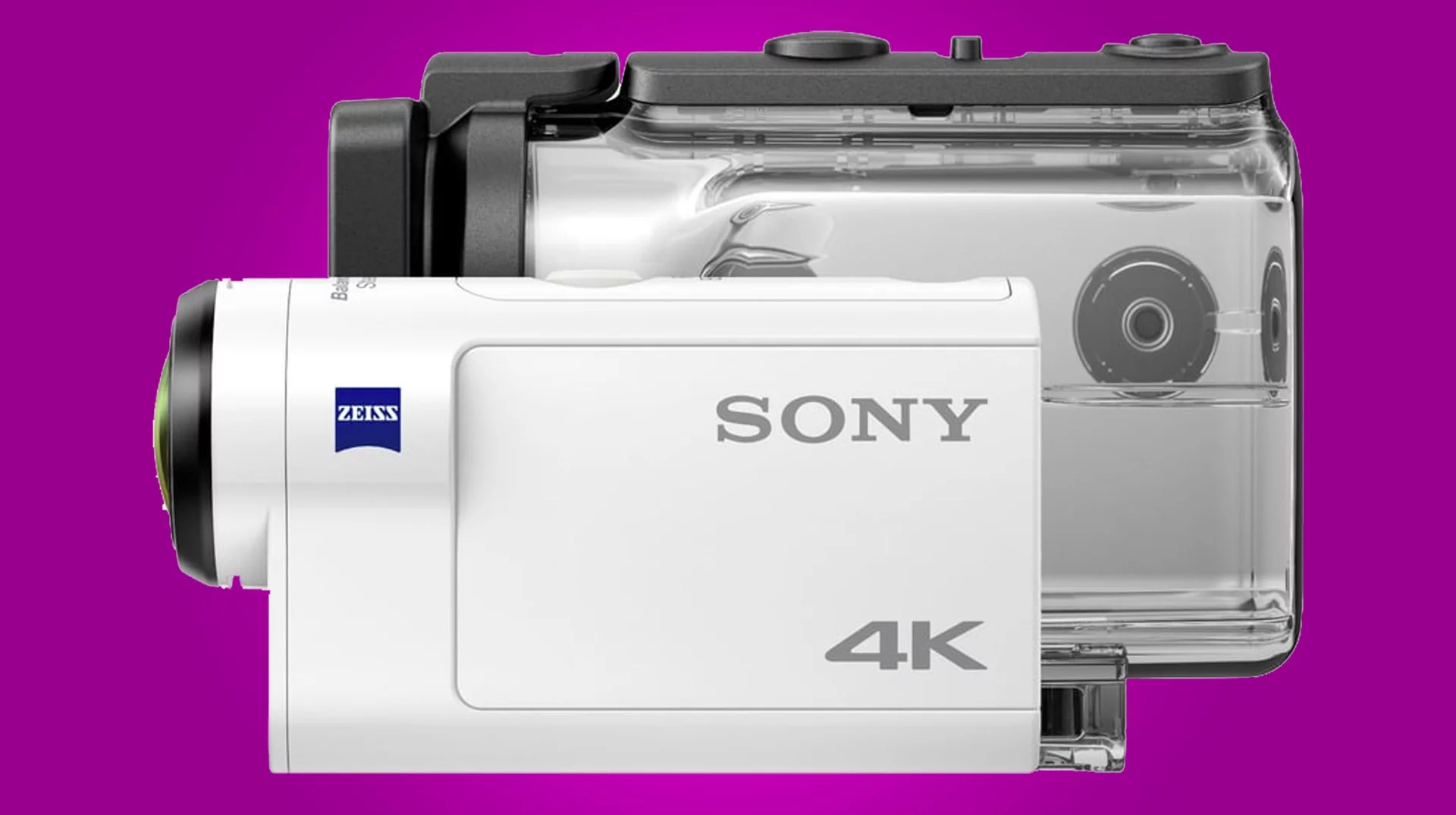 The Sony FDR-X3000 4K Action Cam comes with a waterproof housing