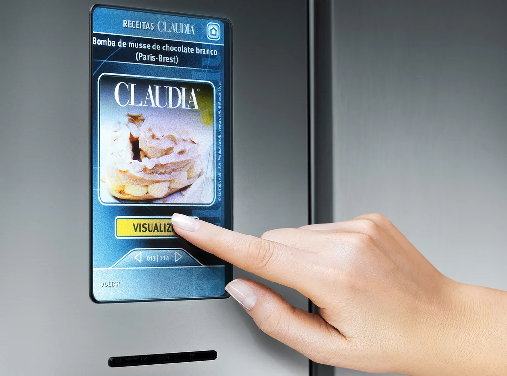 The Electrolux Infinity I-Kitchen fridge touch interface