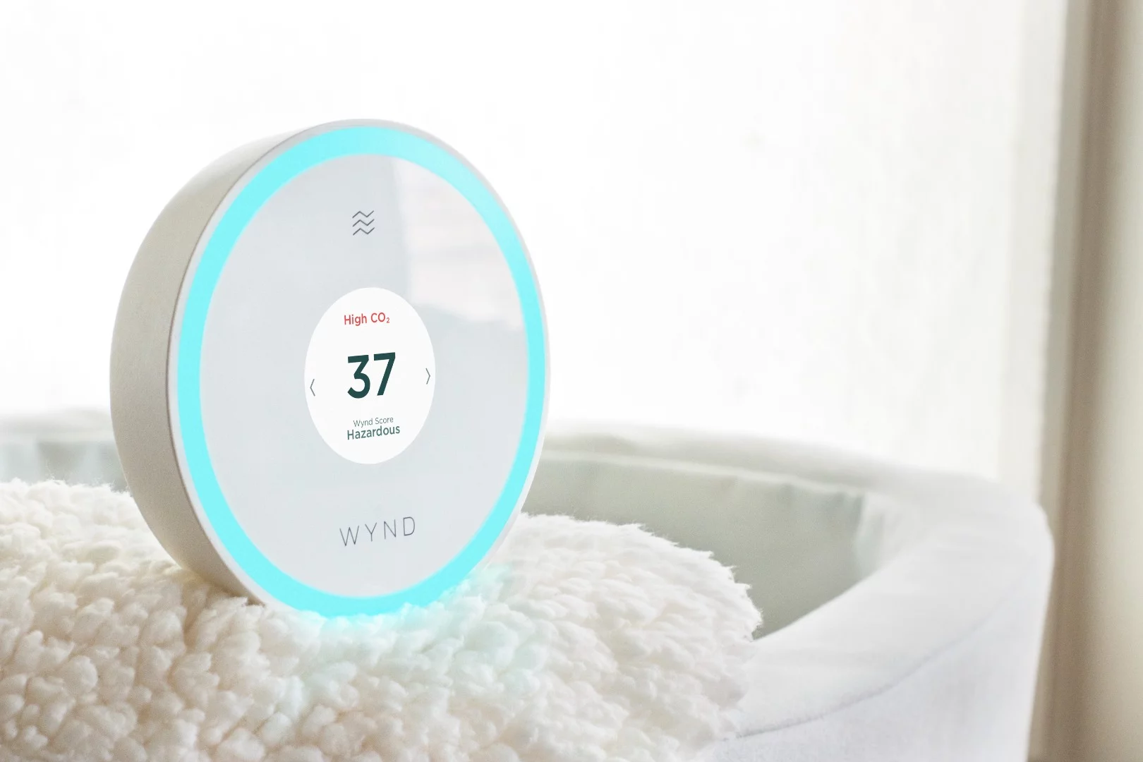 Halo will display any pollutants as it senses them