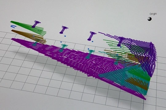 Exploded view of different tape layers