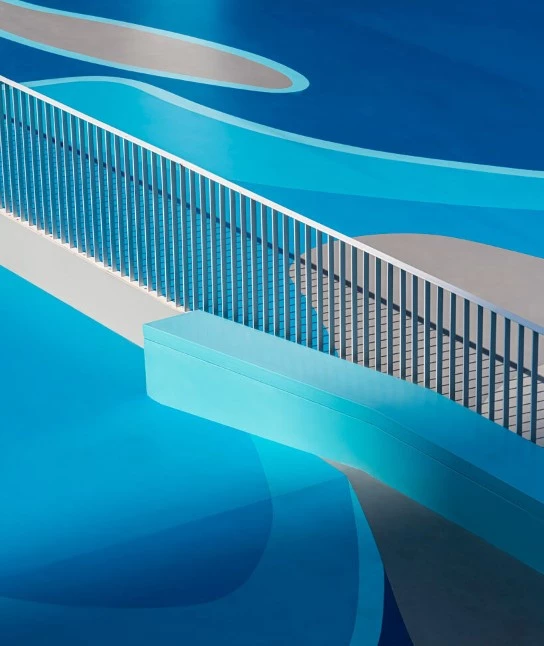 The design takes inspiration from the surrounding ocean landscape