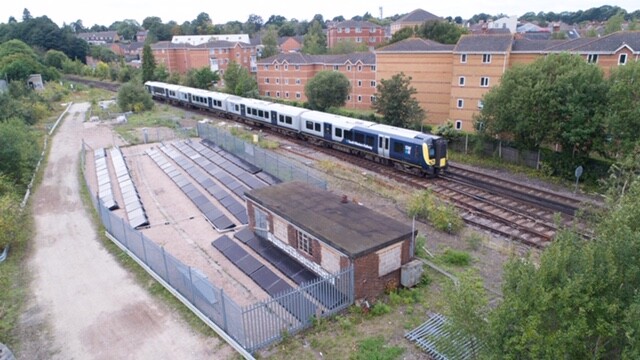 The demonstrator project has been installed near railway tracks in Aldershot