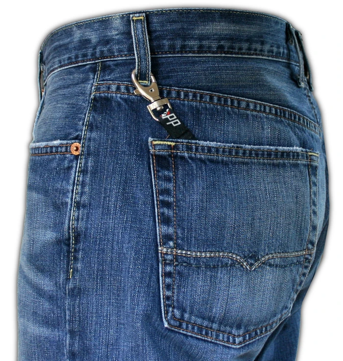 The Strapp Wallet can be worn in such a way as to make it almost invisible