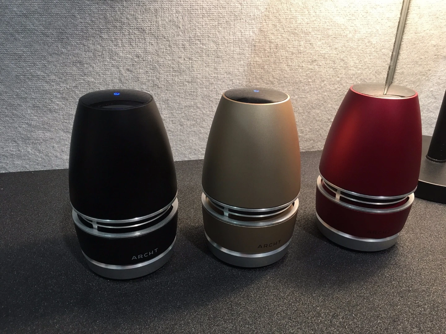 Trio of Archt Mini speakers, live from CES 2016