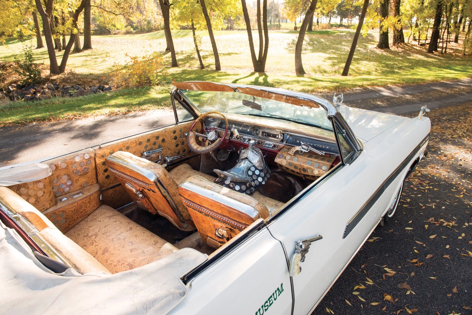 Roy Rogers' 1963 Pontiac Bonneville Nudiemobile fetched $308,000, which is a record for a Bonneville, but still less than his saddle ($386,500) or his Martin guitar ($554,500).