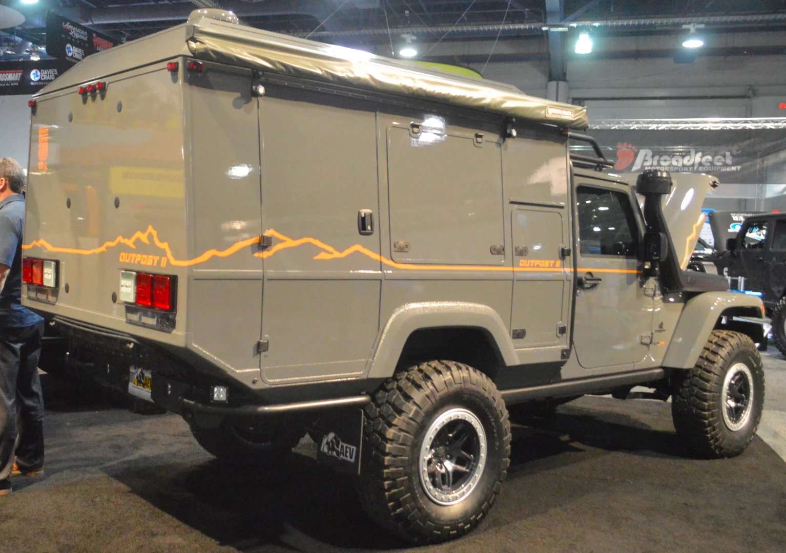 AEV wasn't revealing much about the Outpost II, saving most of the details for Overland Expo 2018