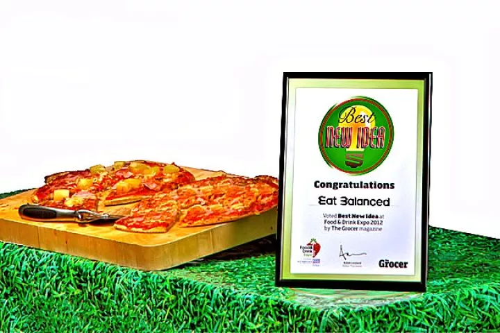 Eat Balanced nutritionally balanced pizzas won the 2012 "Best New Idea" award at the 2012 UK Food and Drink Expo