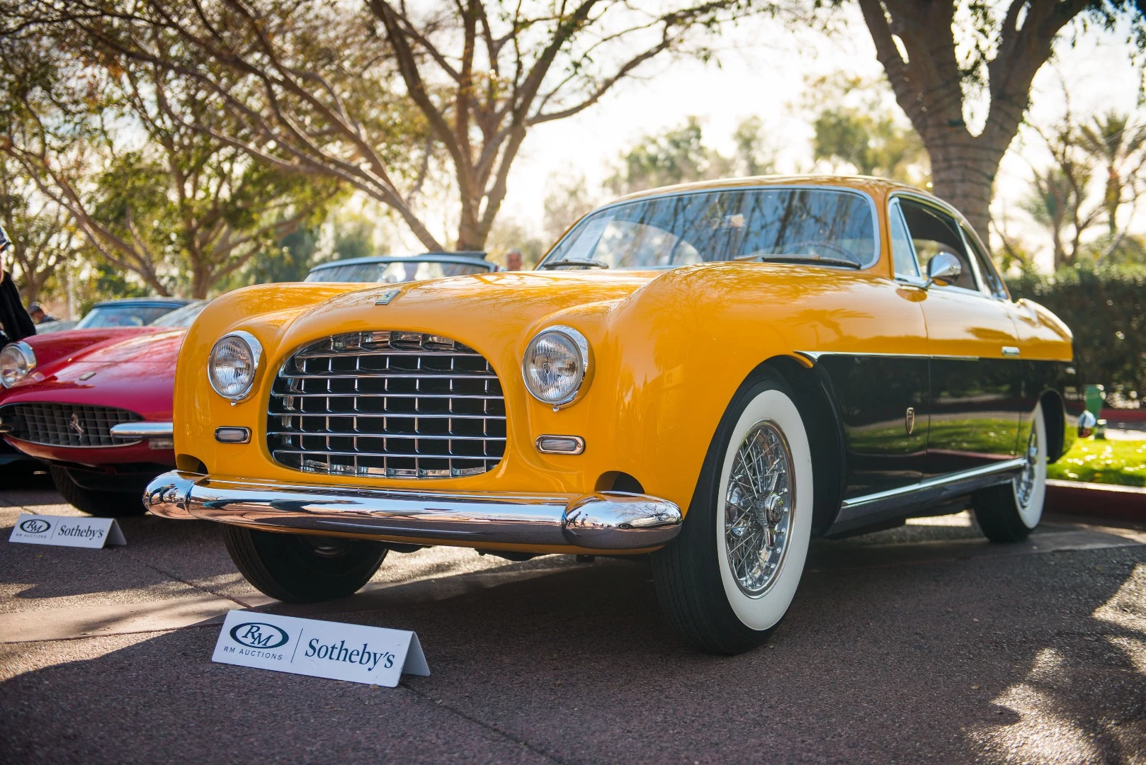 This 212 Inter Coupe with one-off coachwork by Ghia was the Ferrari factory show car at the 1952 Salon de l'Automobile in Paris. It was spotted at the show by Juan Perón, President of Argentina and automotive enthusiast. Perón had an immense collection of luxurious automobiles, and was the key financier of the country’s most famous car racers, Juan Manual Fangio and José Froilán Gonzále, but growing public scrutiny meant he had to hide some of his more excessive passions, particularly where import duties were involved. The story of this beautiful car is much more than the Perón episode, but if you like a good story, the auction description has it. The history includes being awarded at Pebble Beach Concours d'Elegance and Cavallino Classic. The 1952 Ferrari 212 Inter Coupe by Ghia sold for $1,187,500 at RM-Sotheby's Scottsdale 2018 auction