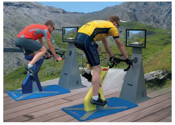 The Praxtour training bike is the closest thing many of us will get to joining the peleton in the Tour de France