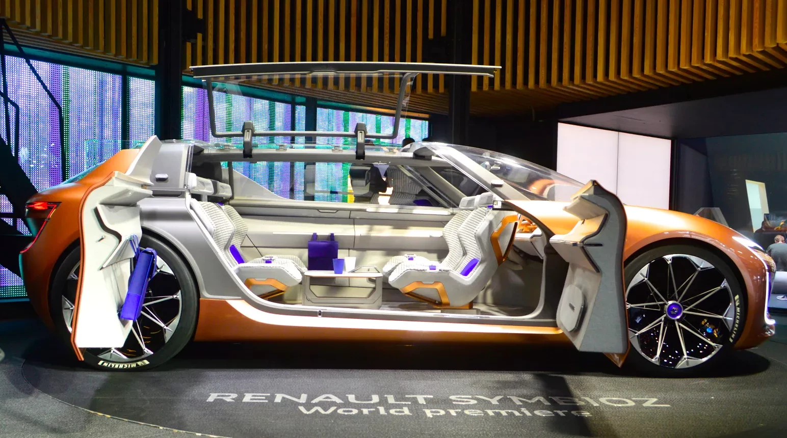 Renault's SYMBIOZ Concept on the show floor at Frankfurt Motor Show