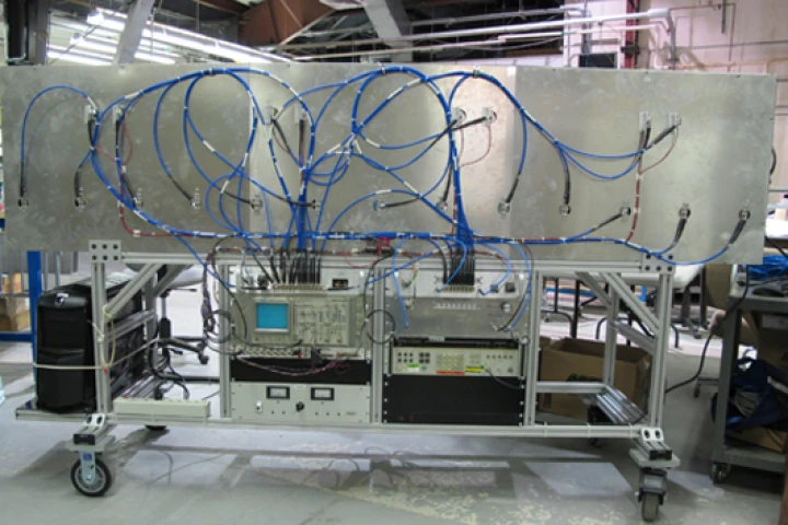 The MIT radar, seen here from the back, can see through concrete walls up to eight inches thick (Photo: MIT)
