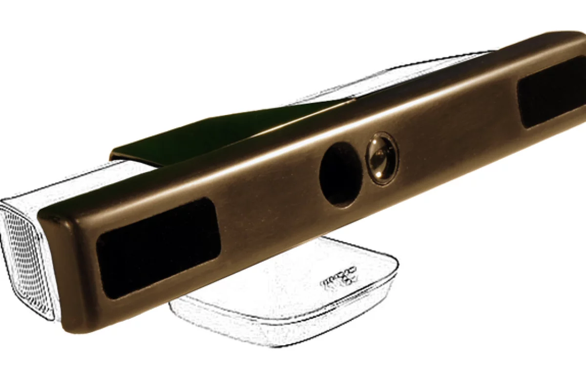 When added onto an existing Kinect, the NUIA eyeCharm allows it to serve as an eye-tracking device