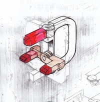 Rough rendering of the Folding Plug (Credit: Min-Kyu Choi)