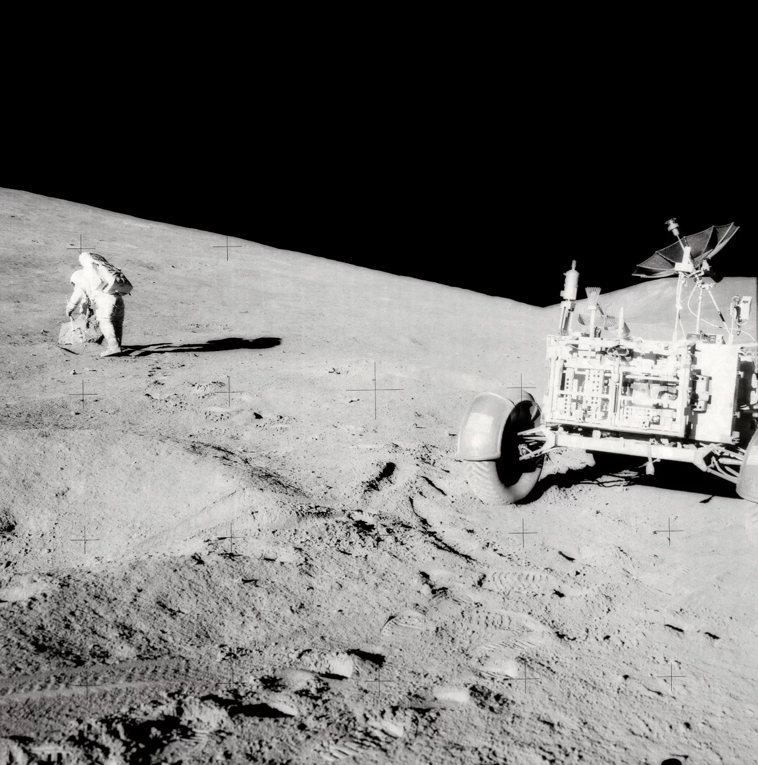 Taking samples on the Moon