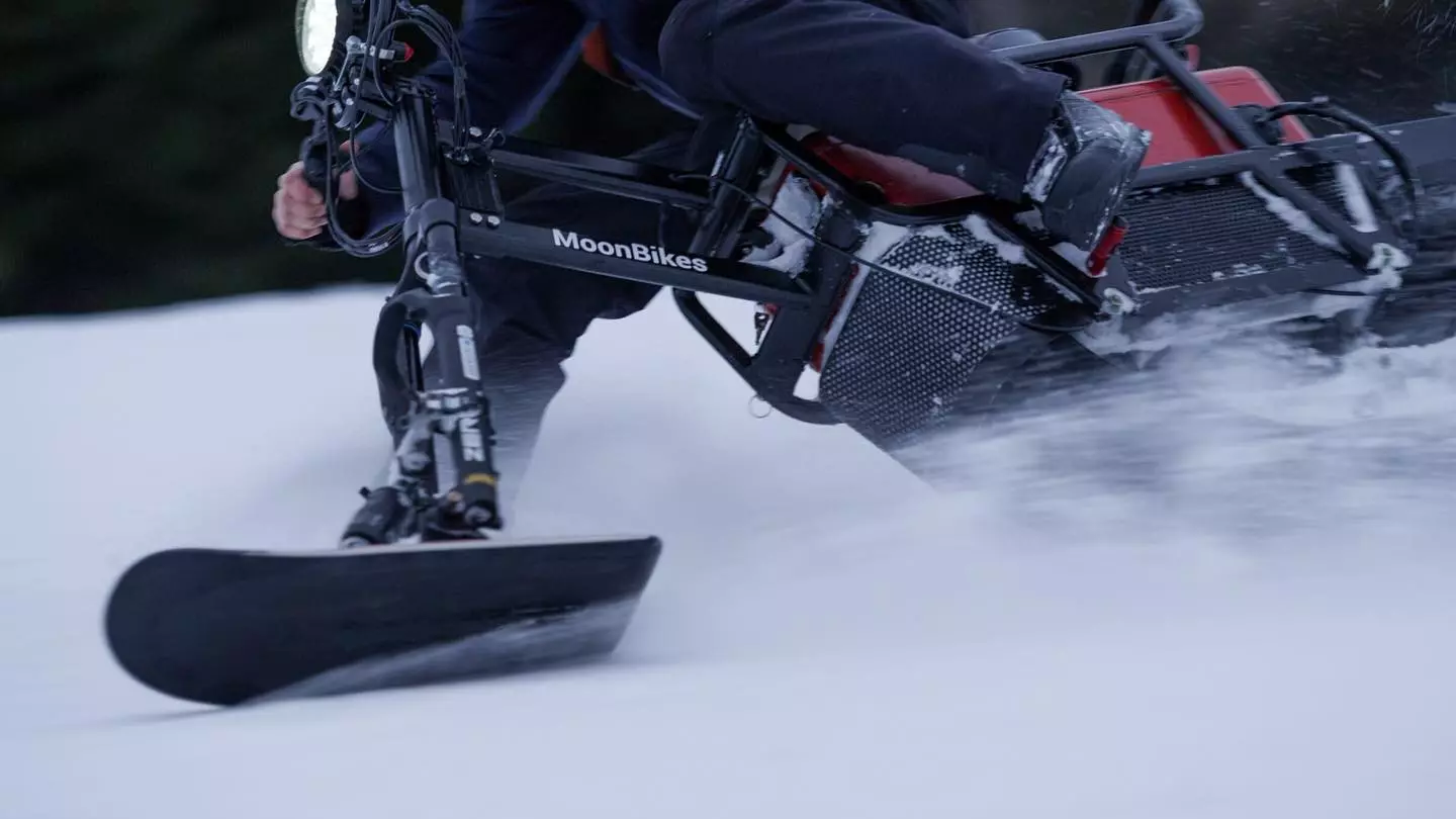 The light, sleek construction of the MoonBike makes for quick, nimble handling