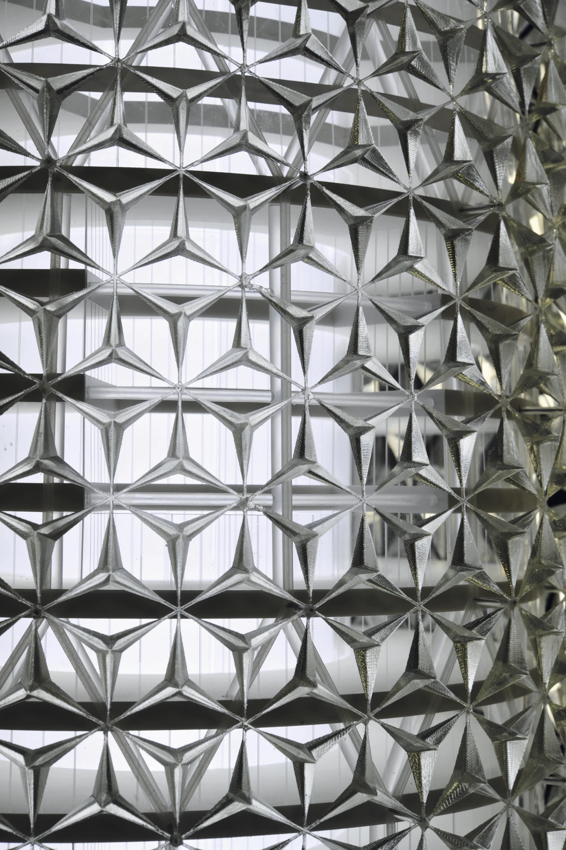 Open, the mashrabiyas form a geometric pattern of three-pointed stars (Image: Aedas)