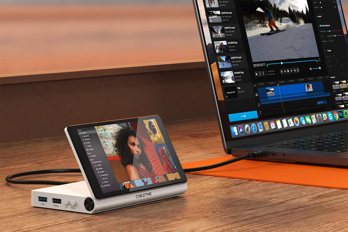 Practical USB dock doubles as a companion display for your computer