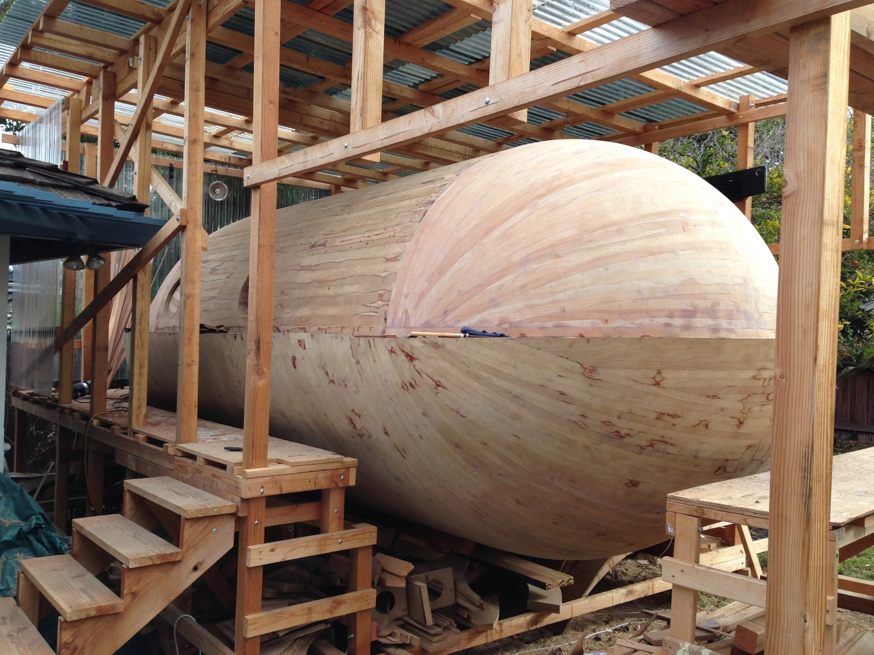 The exterior is beginning to take shape (Photo: Chris Robinson)