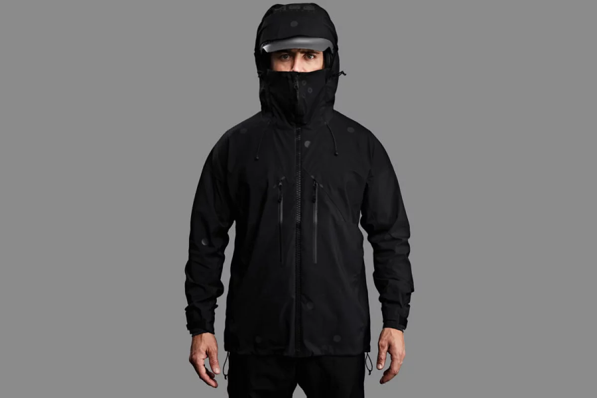 Vollebak's Black Light jacket, as seen in the daylight