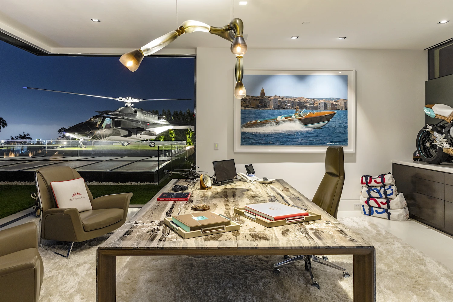 924 Bel Air Road has a lot of high-end home tech and security