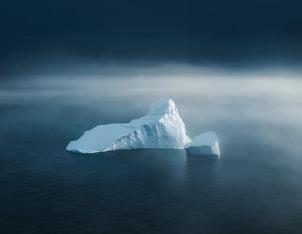 These incredible iceberg images investigate Tom Hegen's fascination with the shapes, texture and appearance of broken off ice masses from the Arctic Ice Sheet