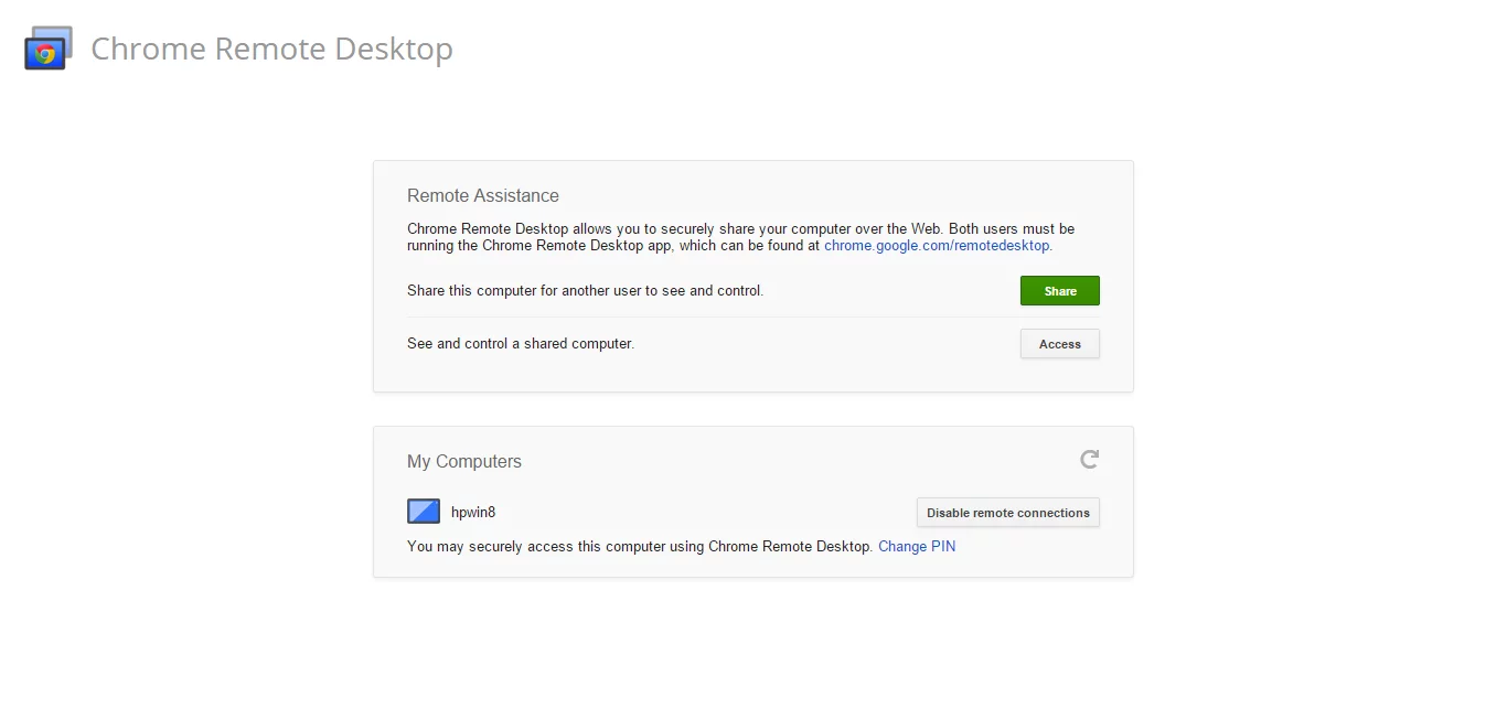 Google's Chrome browser can be used as a remote desktop tool
