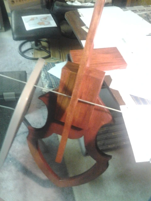After staining, it's time to apply the varnish