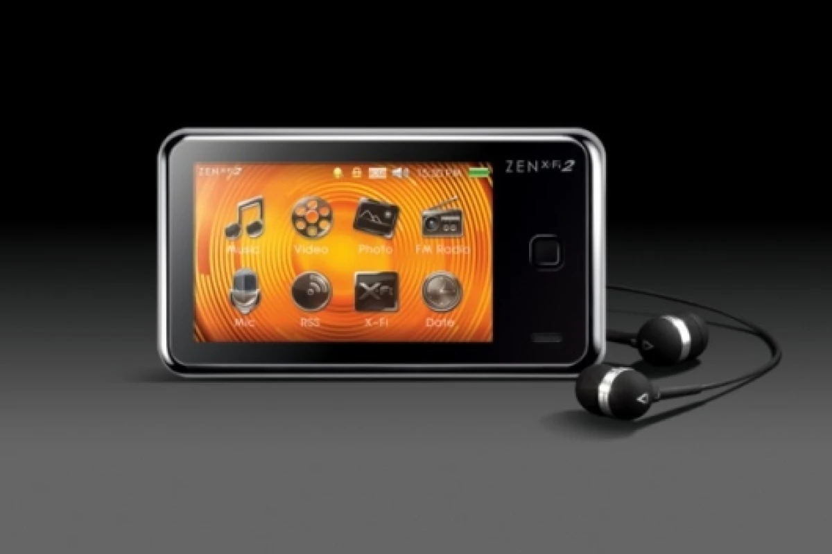 The ZEN X-Fi2 with touch screen and TV connectivity