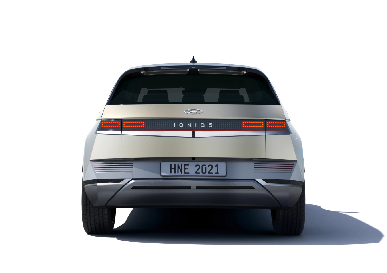 Hyundai carries some of the pixelated lighting design over from the