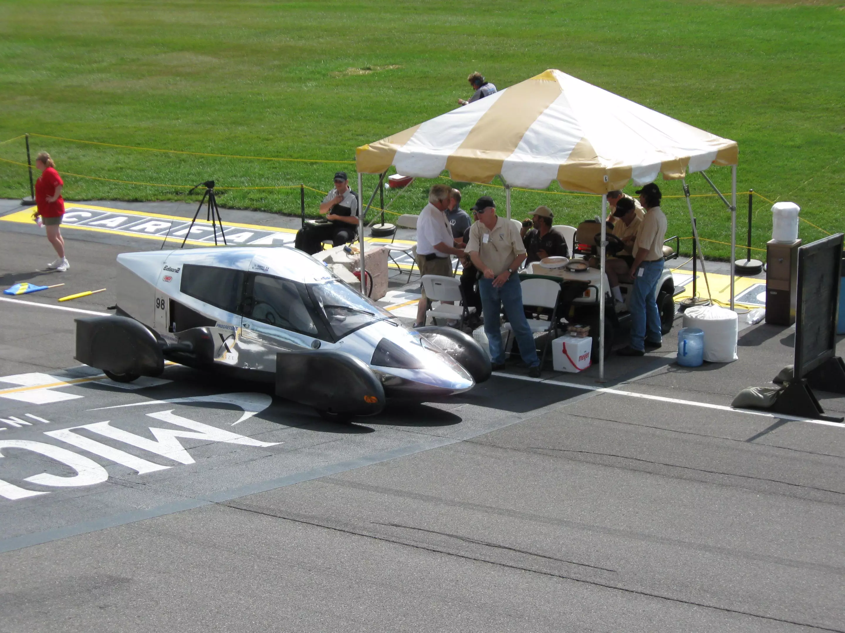 Edison 2 during the range test at the Michigan International Speedway