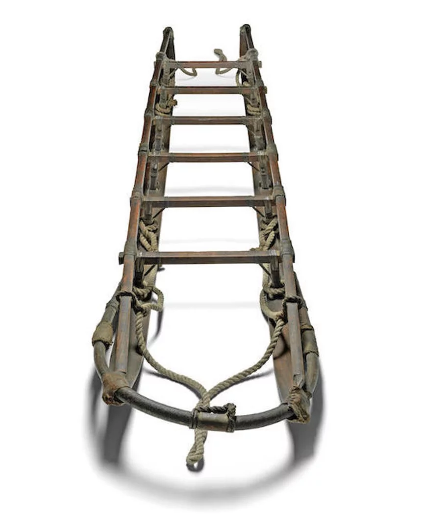 The sledge was used for hauling supplies