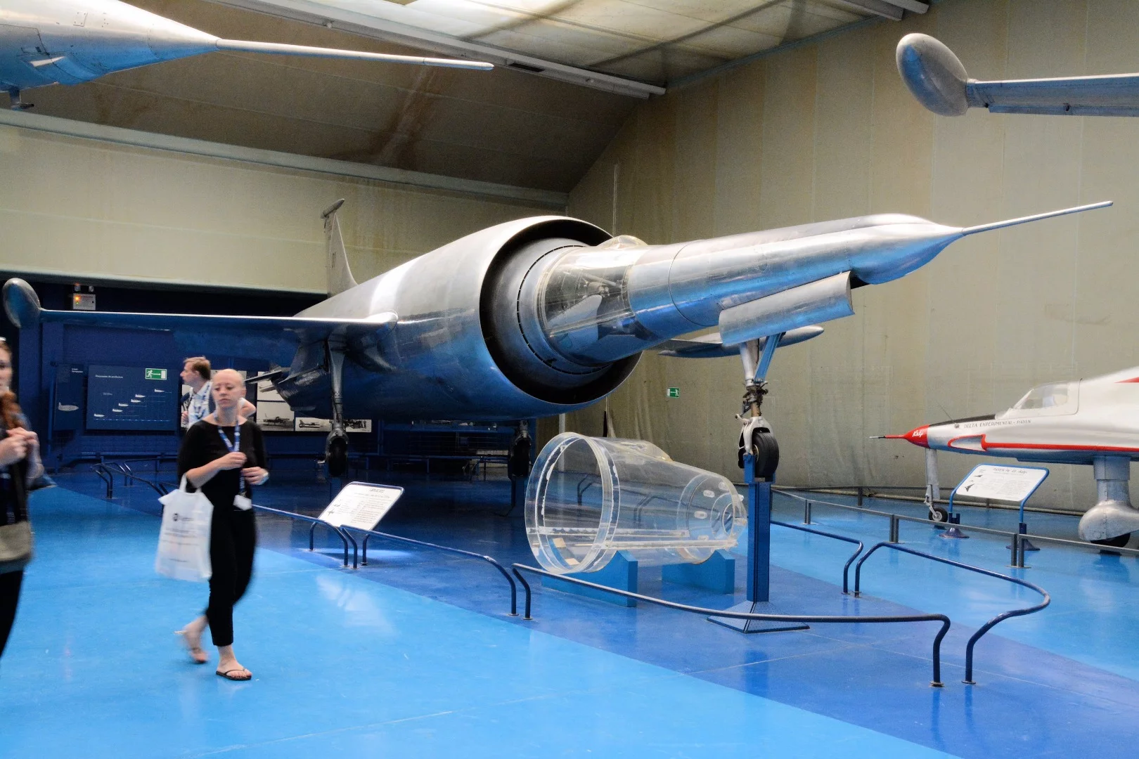 Show highlights are not only found in the halls and static display, the museum has its interesting aircraft, too, such as this Leduc 022