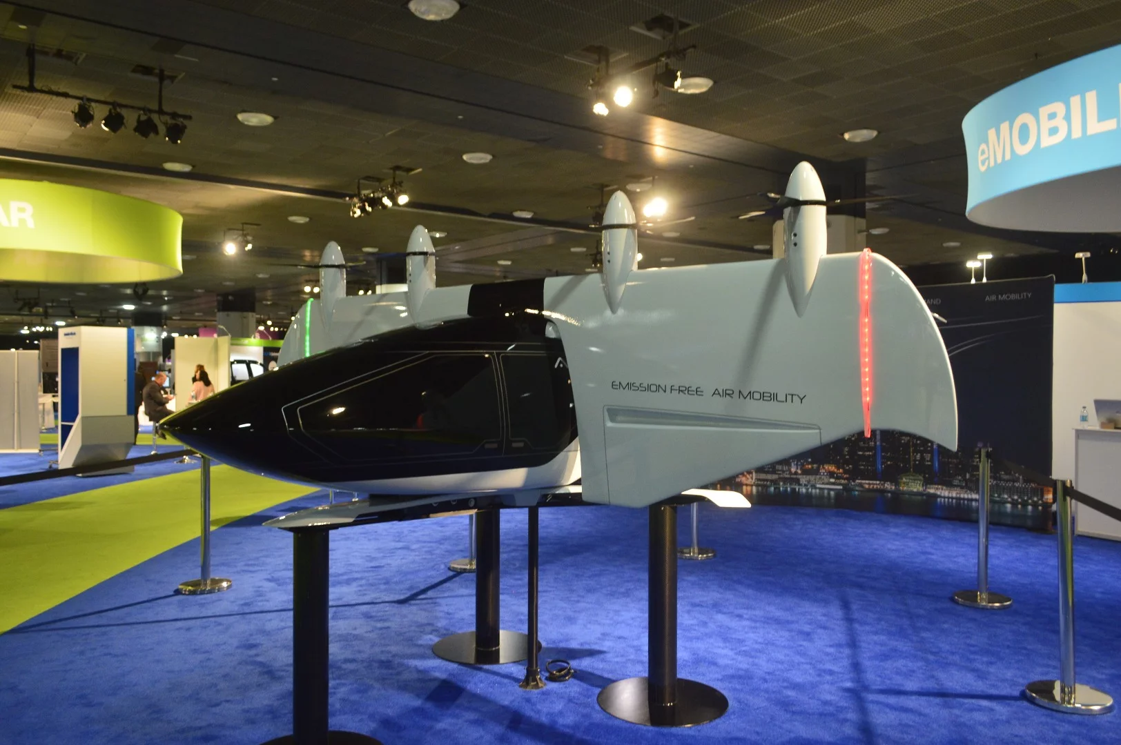 AirSpaceX shows off its Mobi-One model at the North American International Auto Show