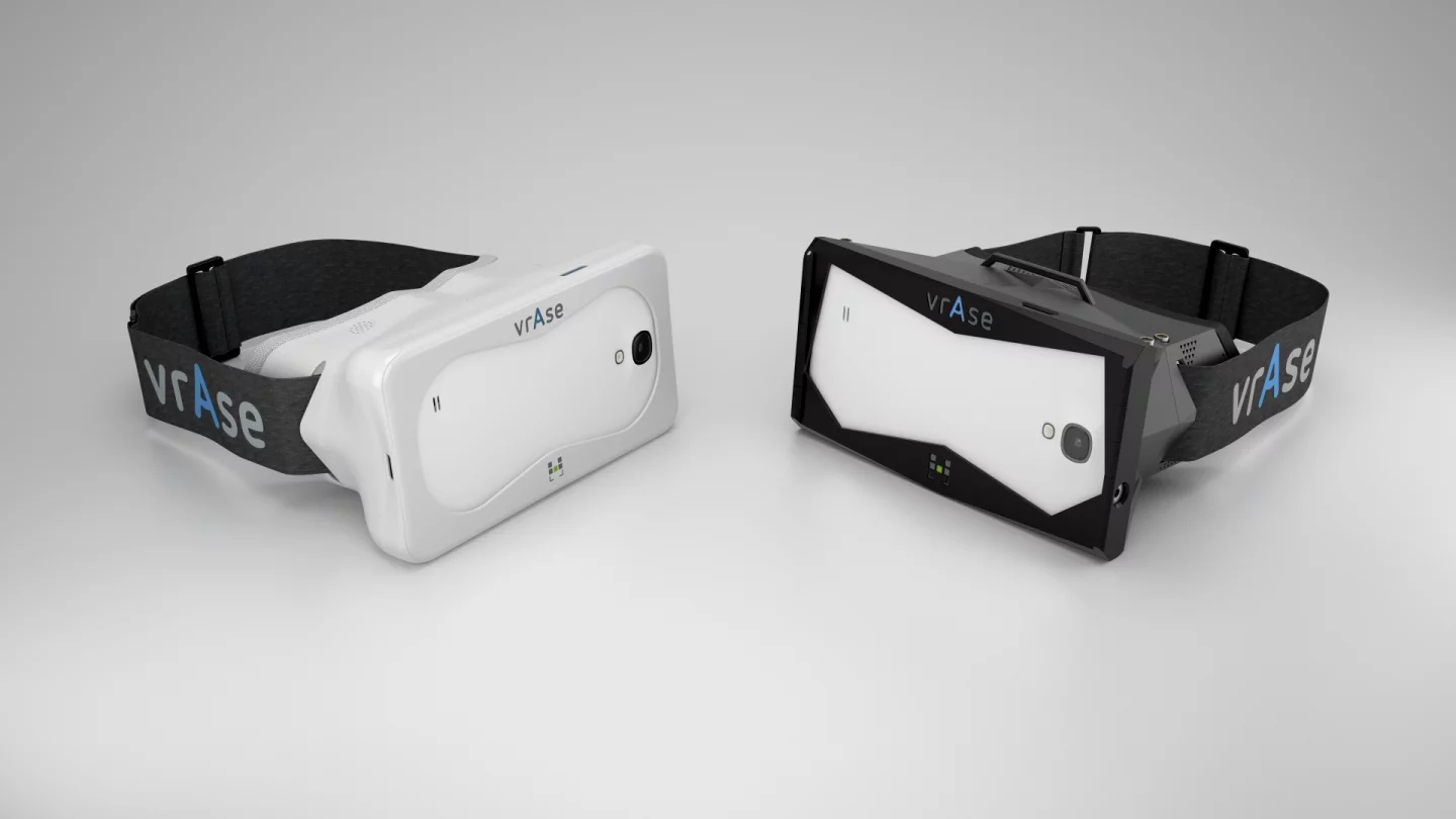 Kickstarter backers can choose between two different versions of the vrAse: the smooth, white Origin model or the angular, black Mist model