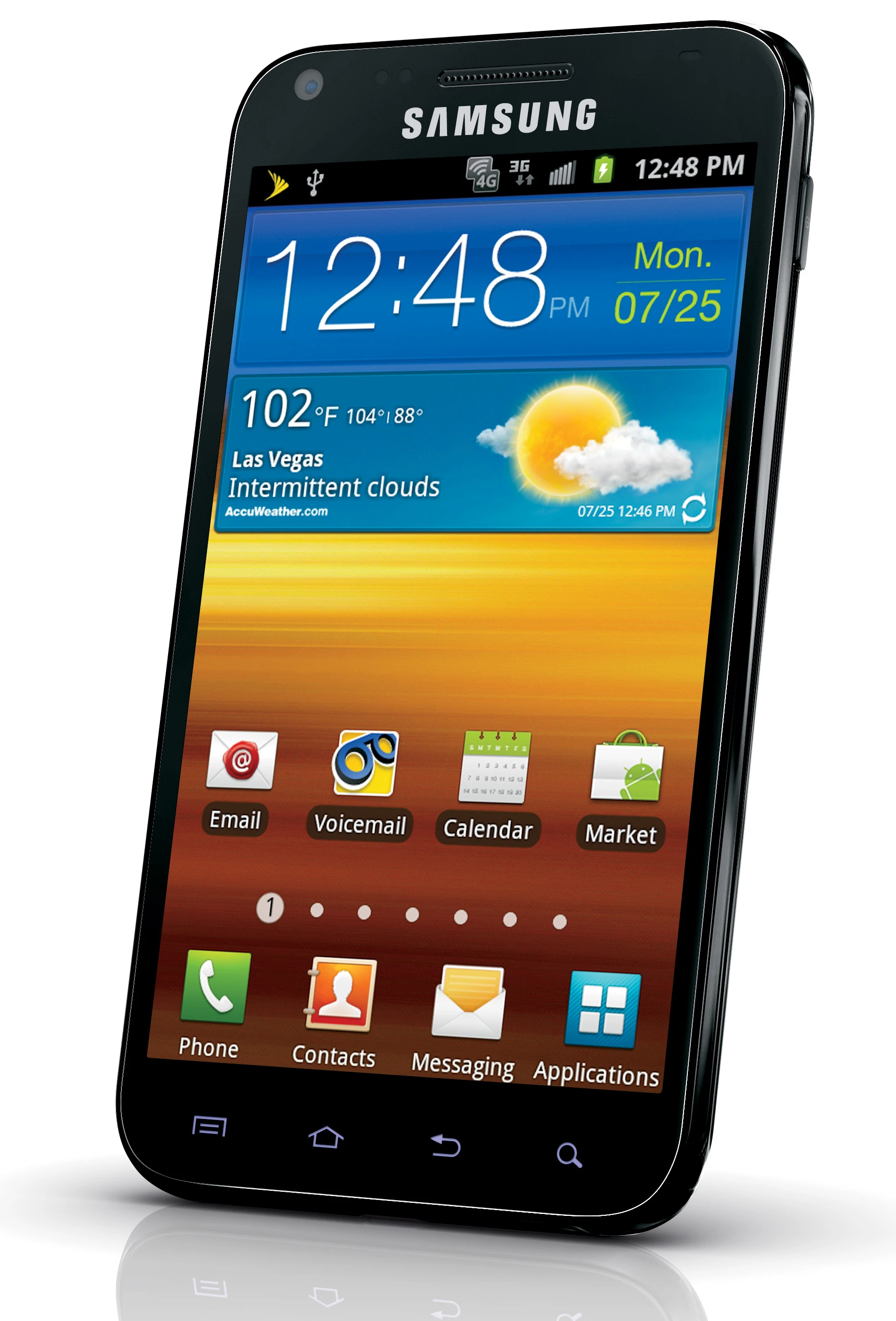 The Samsung Galaxy S II Epic 4G Touch available from Sprint