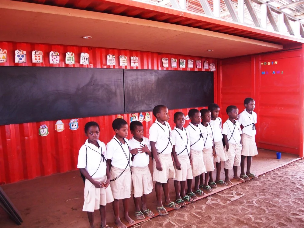 The Legson Kayira Community Center and Primary School was completed earlier this year (Photo: Architecture for a change)