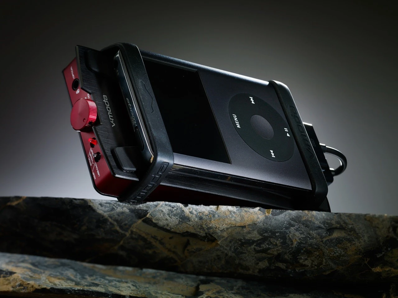 Another shot of the VAMP VERZA and iPod classic
