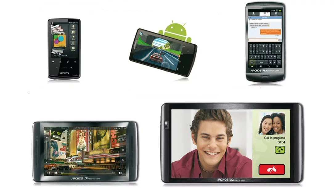 ARCHOS has unveiled five new Android tablets with screen sizes ranging from 2.8-inches (71mm) diagonally across to 10.1-inches (257mm)