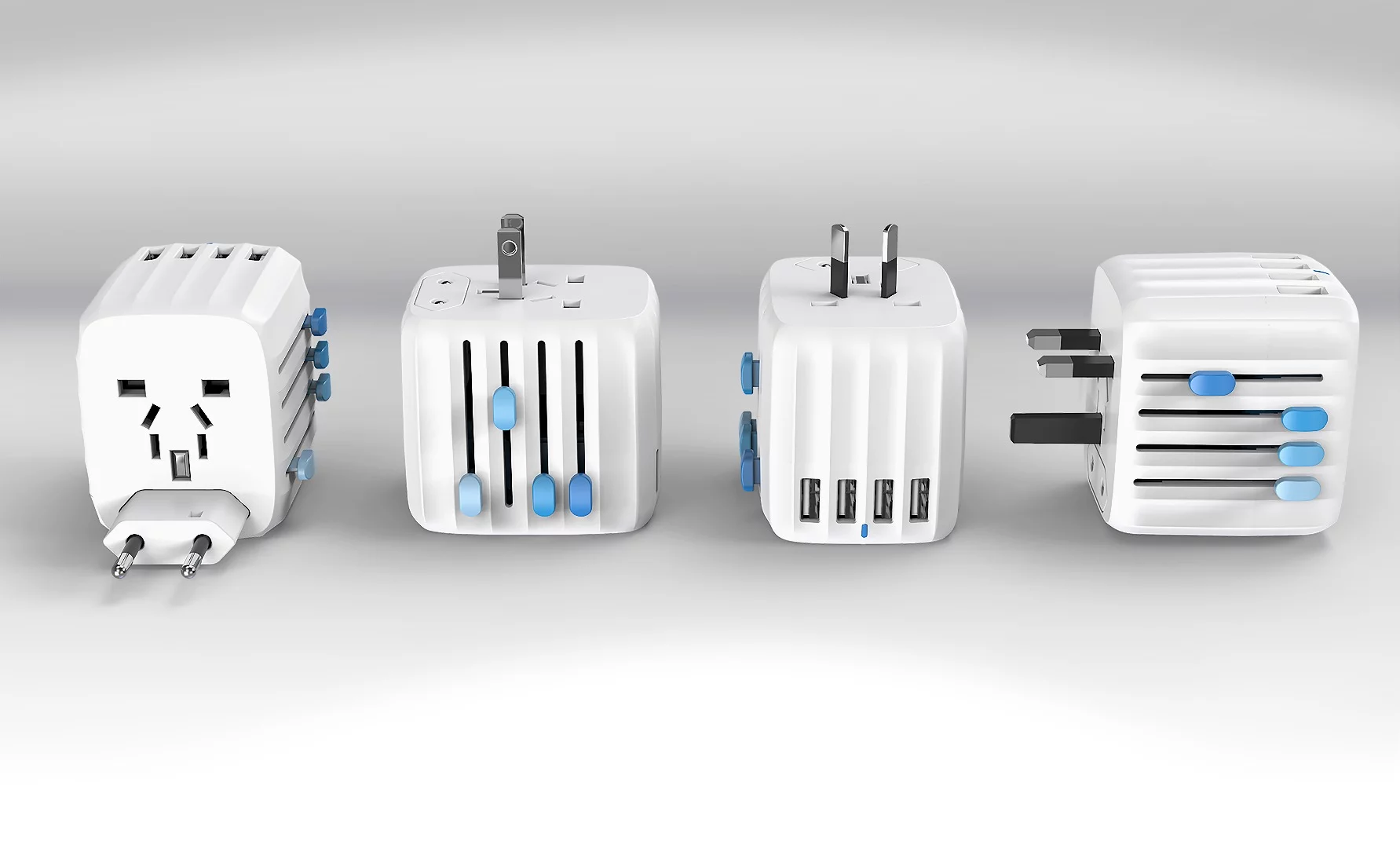 The Zendure Passport is compatible with power outlets in over 150 countries, and the pins slide out with levers on the side