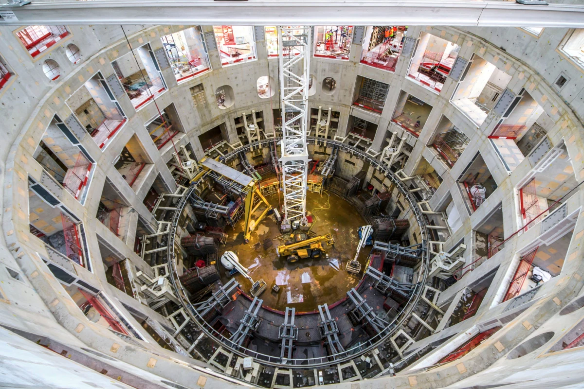 Inside the building that will house the world's largest tokamak reactor