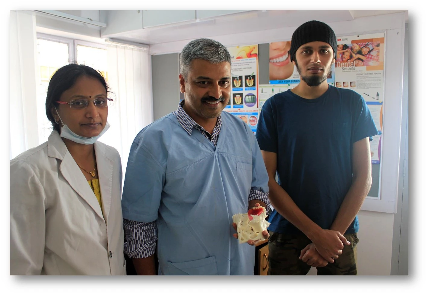 The patient's chewing, swallowing, speaking and smiling is now said to be much improved as a result of the new prosthesis produced with the help of the 3D-printed model