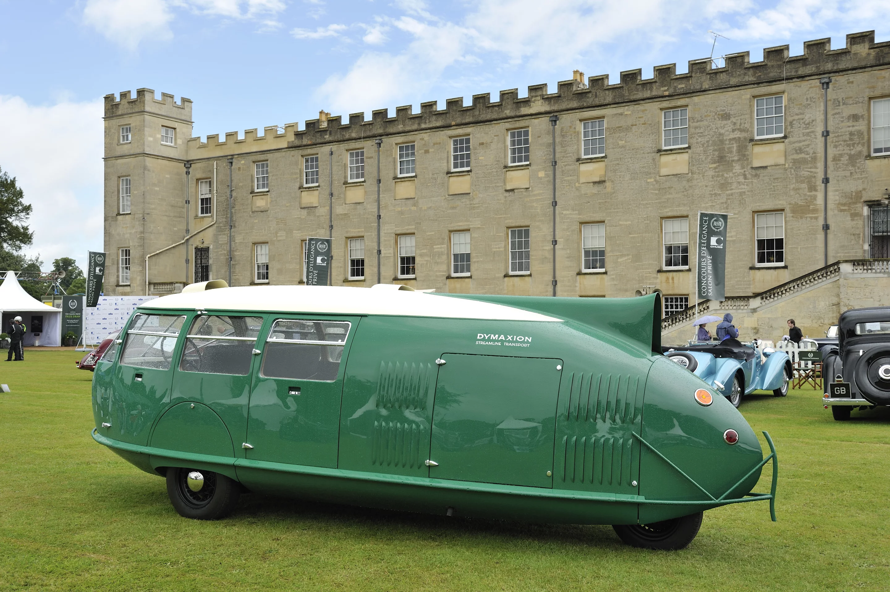 The aerodynamically efficient Dymaxion car was 20 feet long.