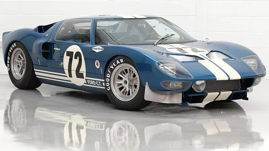 One of the pioneering prototypes of the now-legendary Ford GT40 juggernaut and one of the few that remains today, GT/104 is one of only two GT40s prepared and raced by Shelby American for the 1965 season. Built in 1964, this Ford GT40 Prototype was sold for US$7,000,000 in April, 2014 by Mecum Auctions