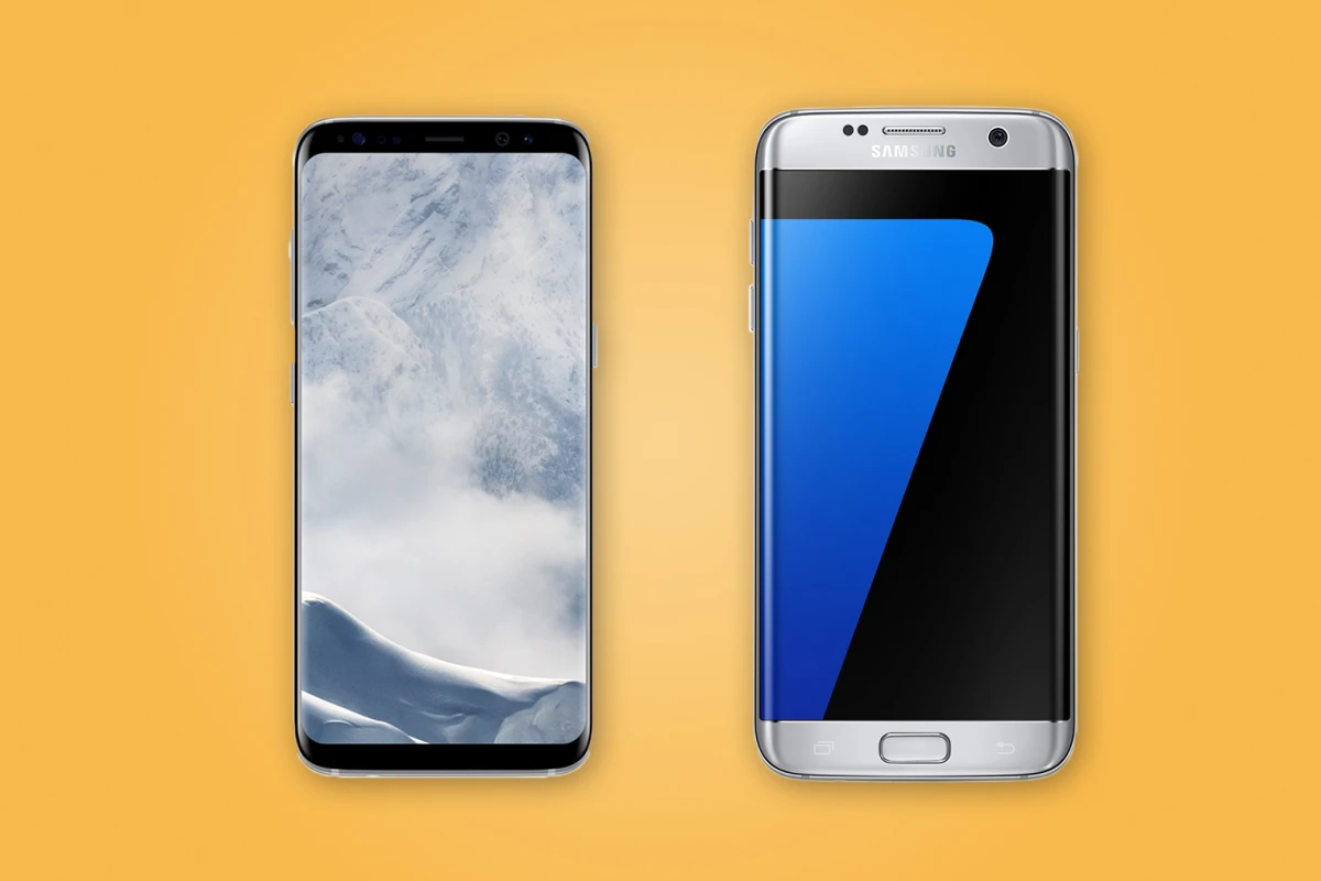 New Atlas compares the features and specs of the (left to right) Samsung Galaxy S8, S8+, S7 and S7 edge